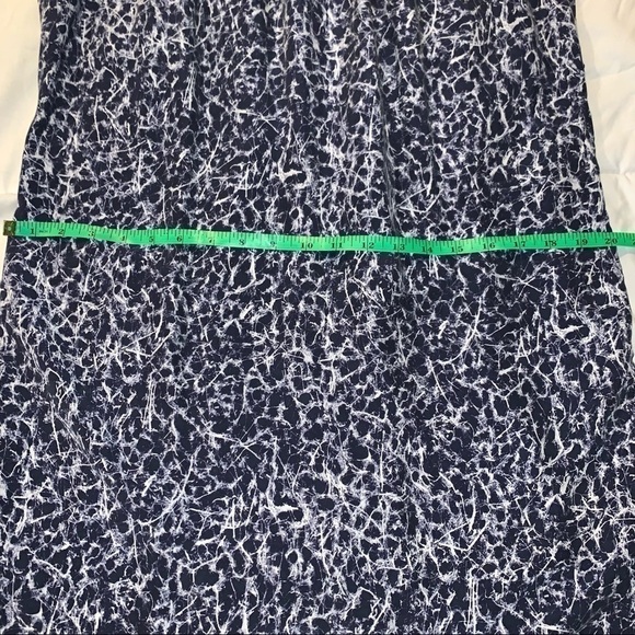 MICHAEL KORS Blue Animal Print Silk Dress size small - Picture 9 of 9